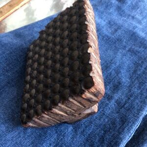 Wooden block for print to fabric and wallpaper